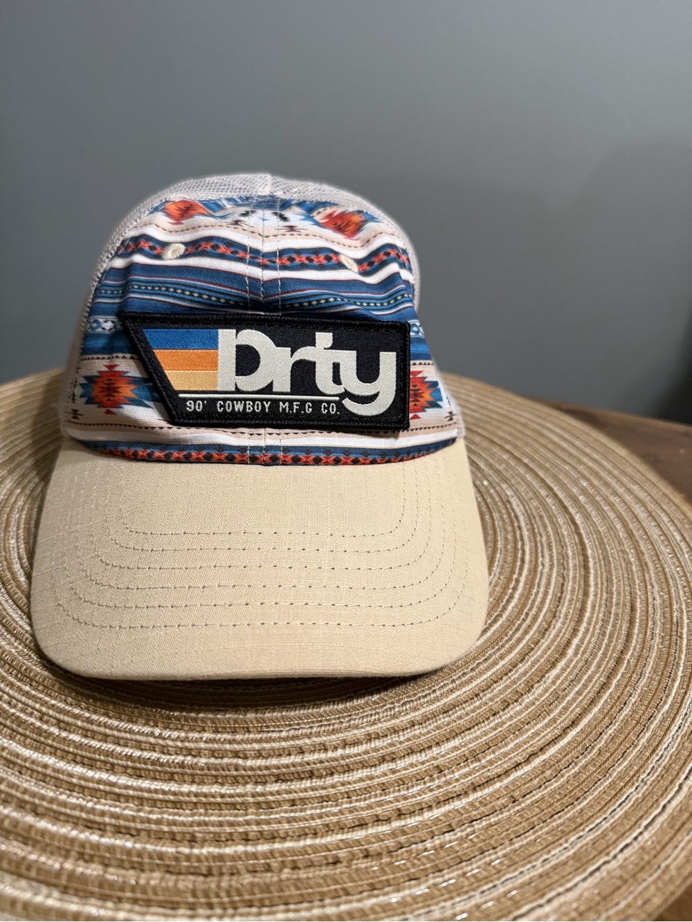 Drty Original Patch Ripstop SnapBack Hat - Cowboy Aztec by combat iron- Veteran